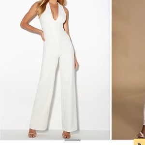 Lulus White Jumpsuit in XS